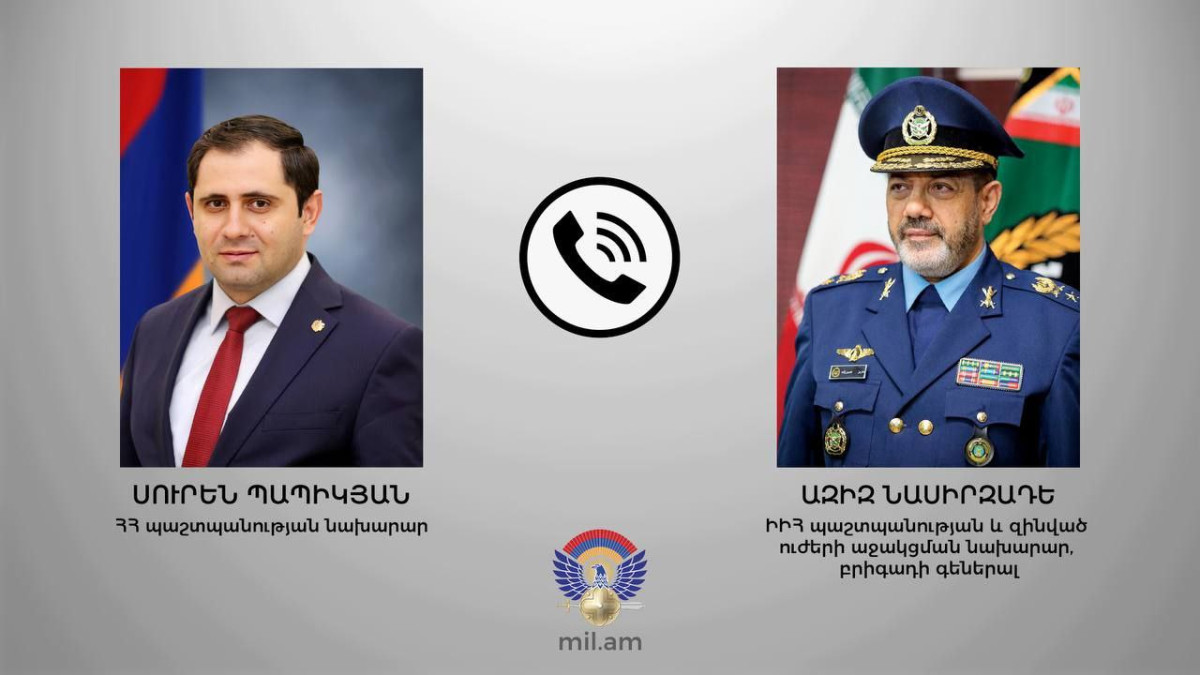 Armenian and Iranian defense ministers discuss regional security issues