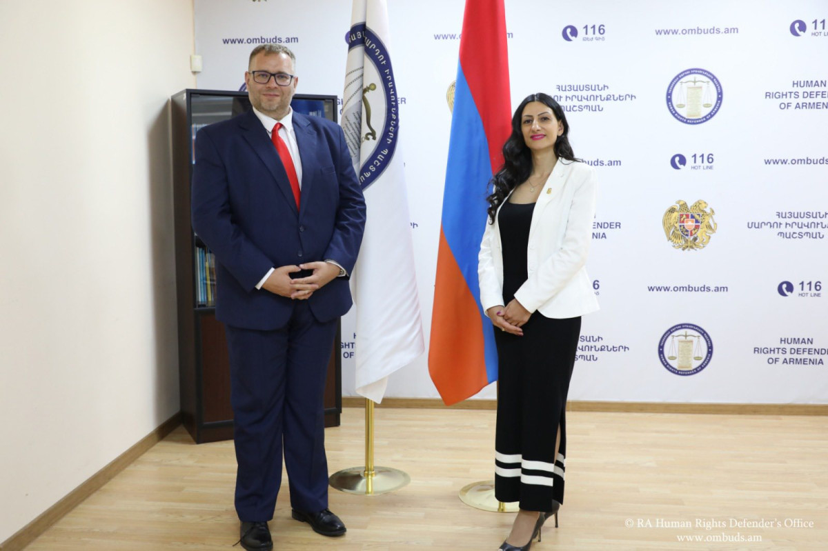 Delegation led by Public Defender of Rights of Slovakia is in Armenia: meeting at Ombudsman's office