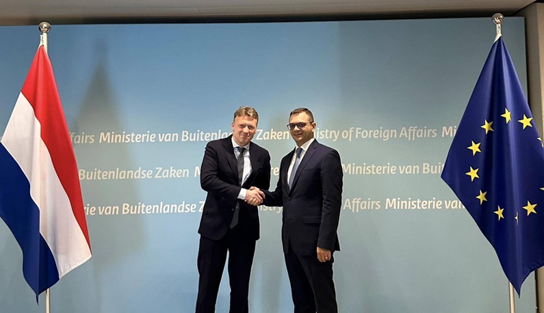 Abisoghomonyan briefs his Dutch counterpart on Armenia’ agenda of aimed at establishment of peace and stability in region