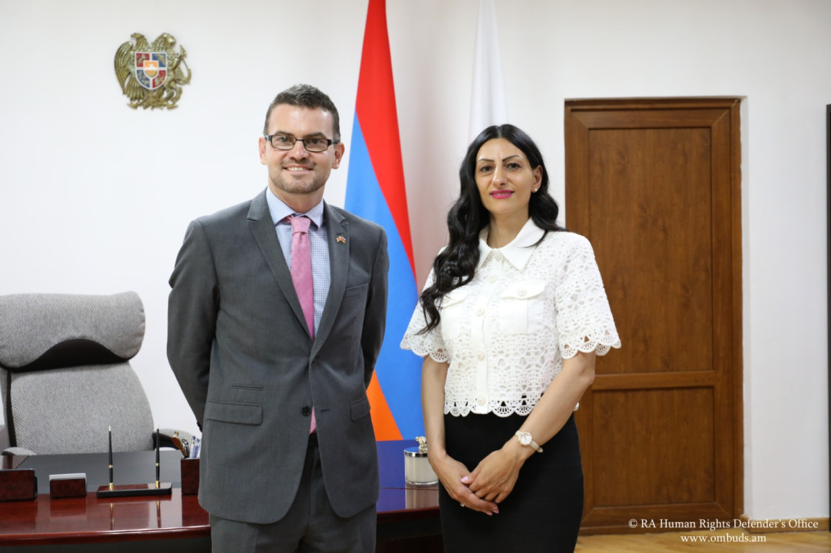 Անահիտ Մանասյանը ՄԹ դեսպանի հետ հանդիպմանն ընդգծել է իրավունքի գերակայության ամրապնդման ուղղությամբ իրականացված համատեղ ծրագրերը