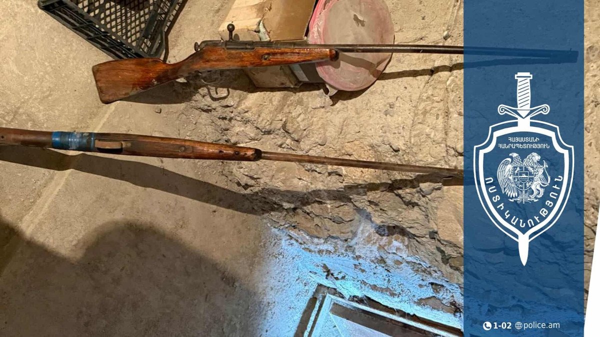 Իրավապահները Տափերական գյուղում հրացաններ են հայտնաբերել