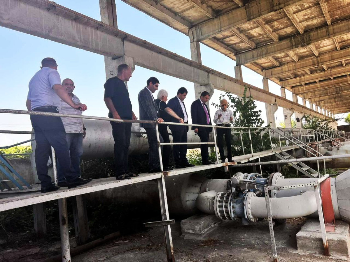Ջրային կոմիտեի նախագահը դիտարկել է Մխչյանի առաջին աստիճան պոմպակայանի ճնշումային խողովակատարի վթարված հատվածը