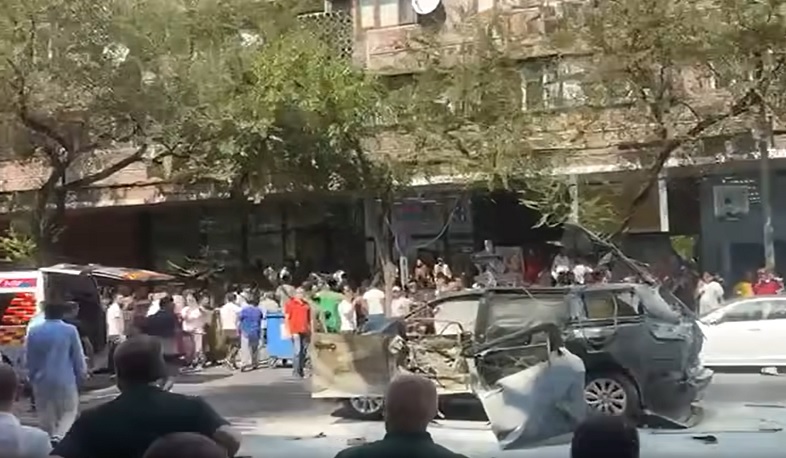 Պայթյուն՝ Ամիրյան փողոցում. վնասվել են տրանսպորտային միջոցներ, 2 անձ հոսպիտալացվել է