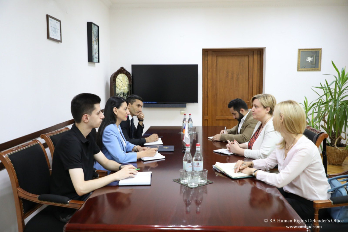 Human Rights Defender and Head of ICRC Delegation to Armenia discussed issues of mutual interest