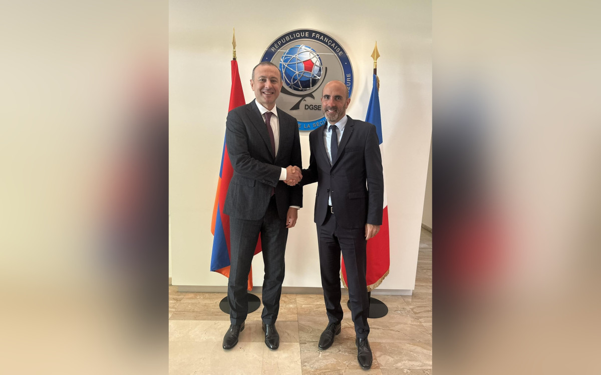 ՀՀ ԱԽ քարտուղարը և Ֆրանսիայի արտաքին հետախուզության ղեկավարը քննարկել են երկկողմ հետաքրքրություն ներկայացնող հարցեր