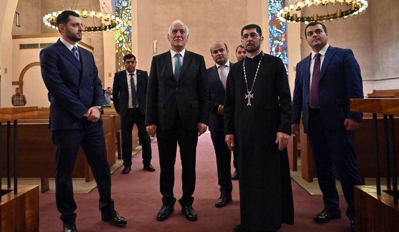 Հանրապետության նախագահը Նյու Յորքում հայկական եկեղեցի է այցելել