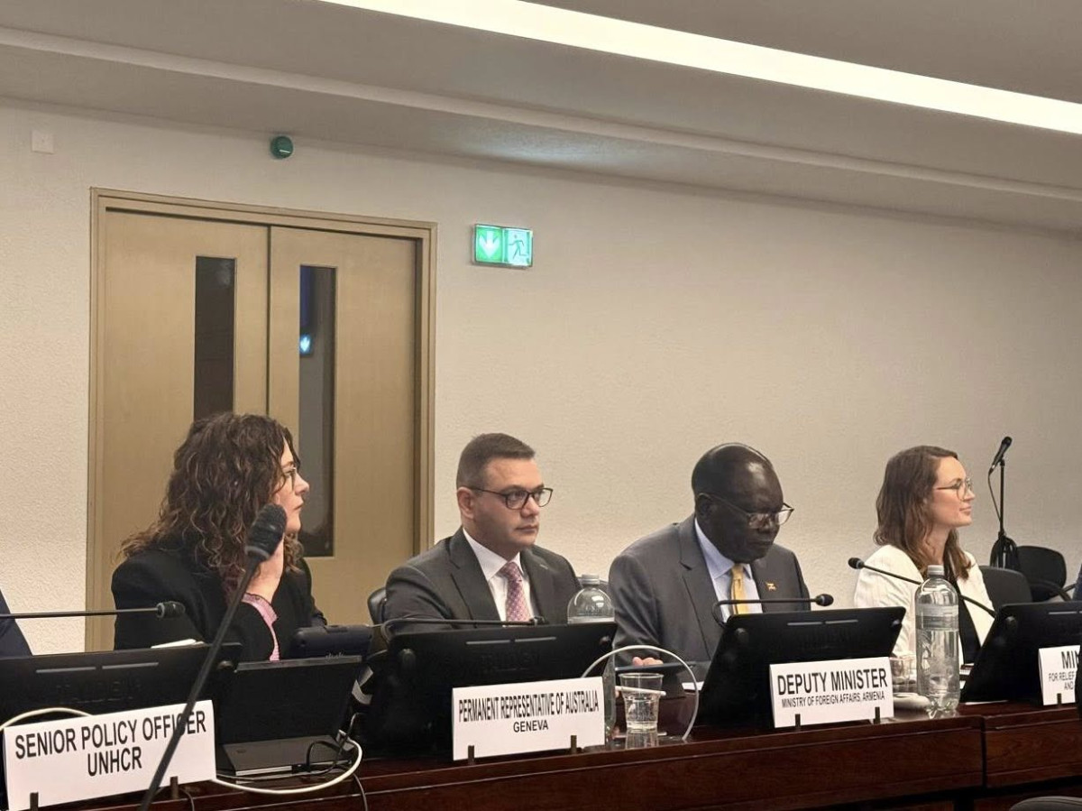 Abisoghomonyan participated in side event entitled 'Towards the Global Refugee Forum Progress Review: Turning pledges into impact'