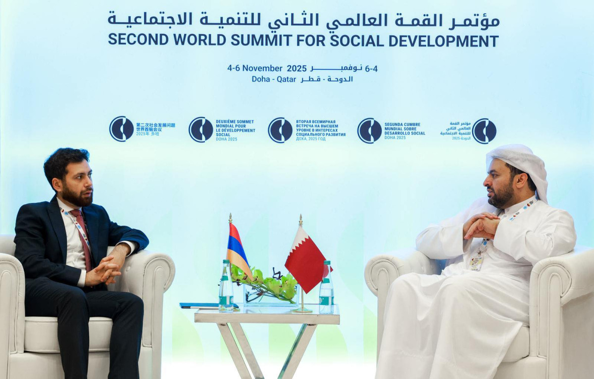Meeting of Deputy Minister of Foreign Affairs of Armenia Vahan Kostanyan with Minister of State for Foreign Affairs of State of Qatar