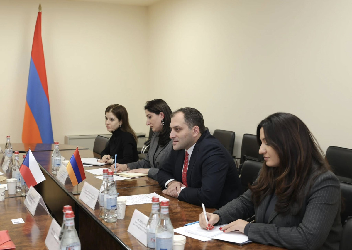 ԲՏԱ փոխնախարարն ու Չեխիայի Պաշտպանական քաղաքականության վարչության պետը քննարկել են համագործակցության հնարավոր ուղղությունները