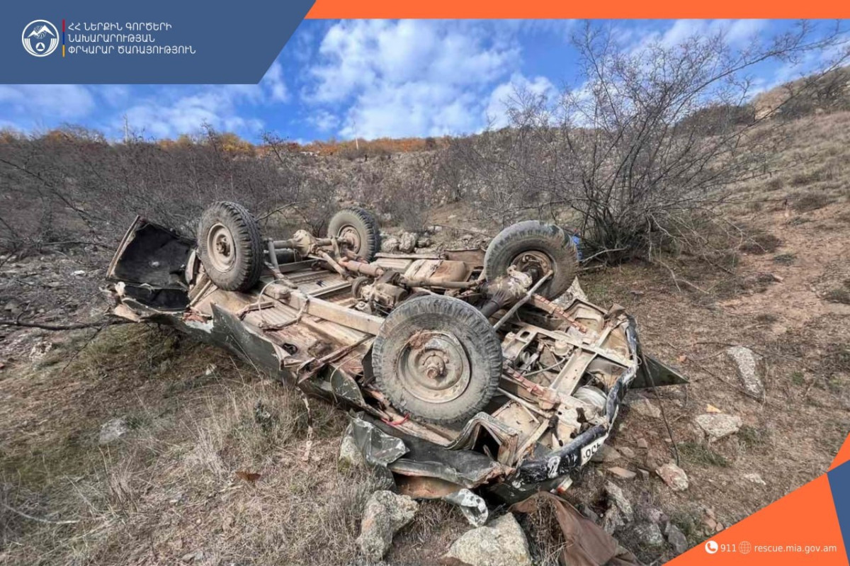 «ՈՒԱԶ» մակնիշի ավտոմեքենան գլորվել է ձորը․ կա զոհ