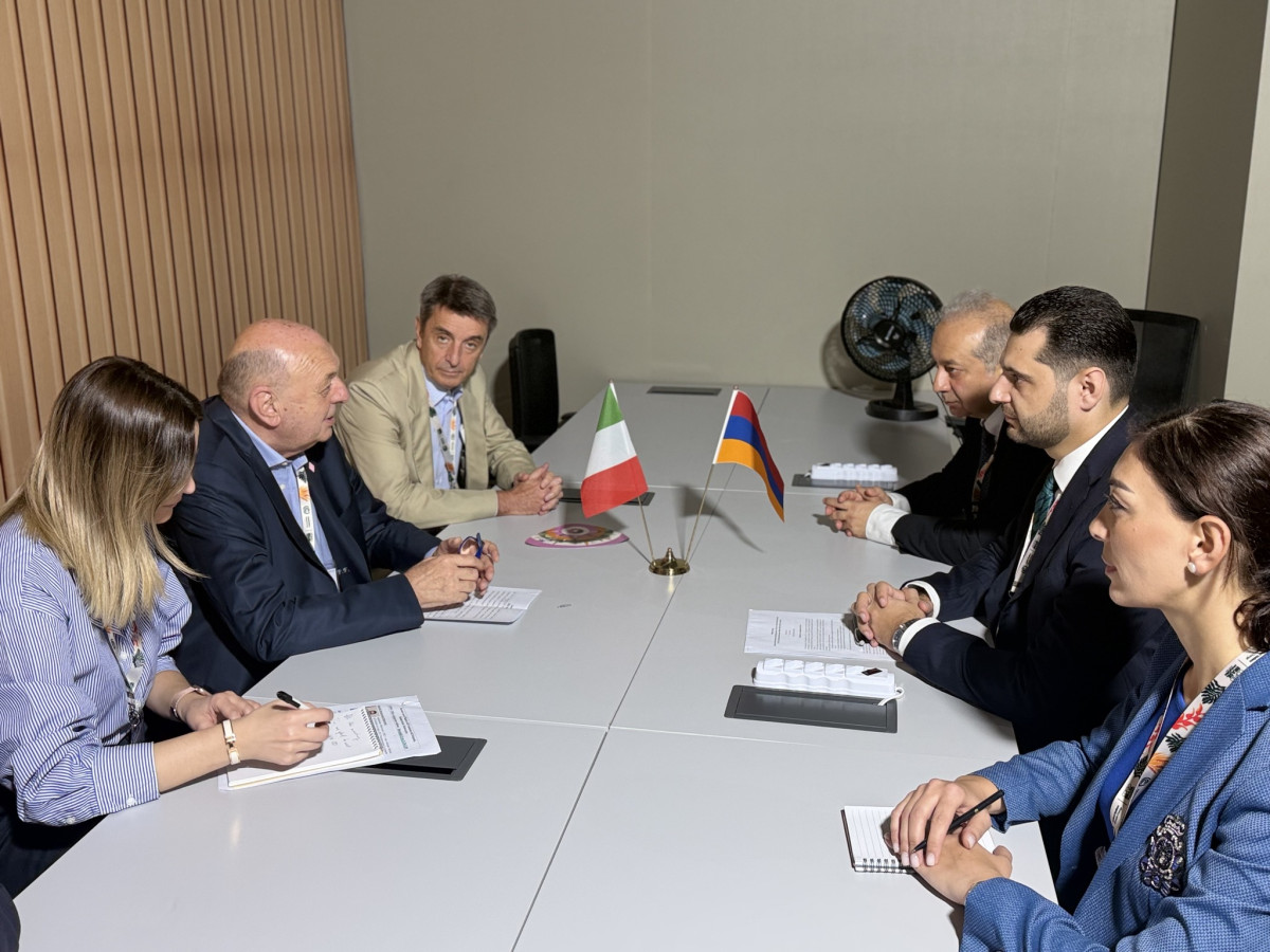 ՇՄ նախարարը Իտալիայի իր գործընկերոջ հետ քննարկել է շրջակա միջավայրի ոլորտում համագործակցությունը