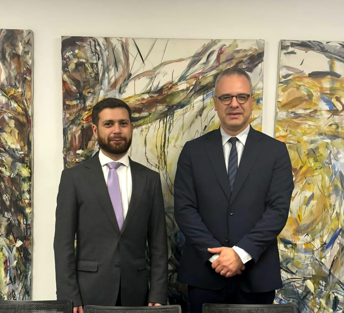 Vahan Kostanyan, Menelaos Menelaou discuss developments related to the Cyprus Problem