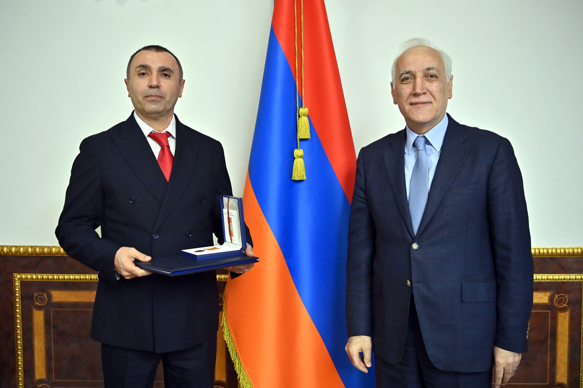 ՀՀ նախագահը Ռուբեն Նազարեթյանին պարգևատրել է Մովսես Խորենացու մեդալով