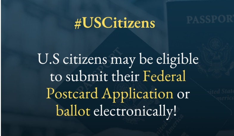 US citizens residing in Armenia can submit their ballot electronically: Embassy