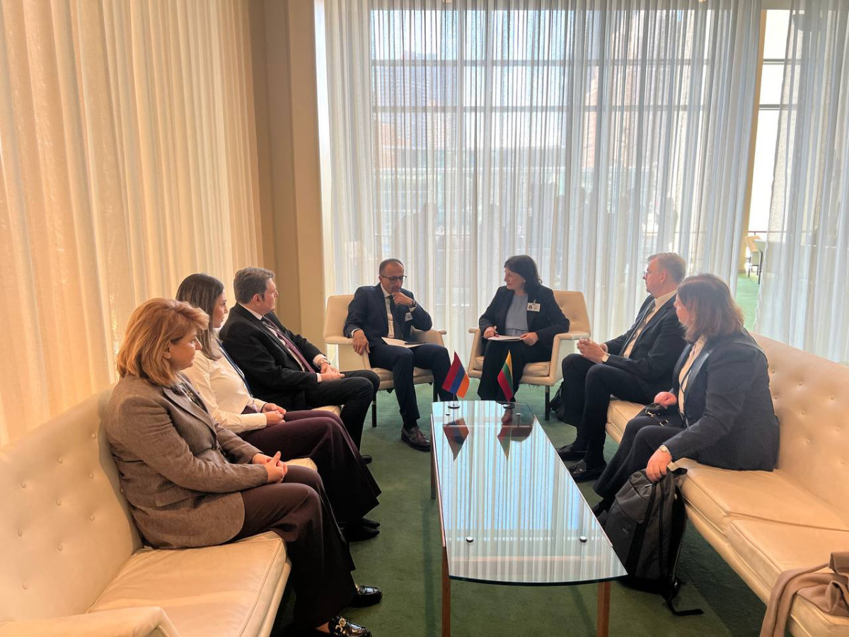 Արսեն Թորոսյանը հանդիպում է ունեցել Լիտվայի գործընկերոջ հետ․ համագործակցության ընդլայնմանն առնչվող հարցեր են քննարկվել