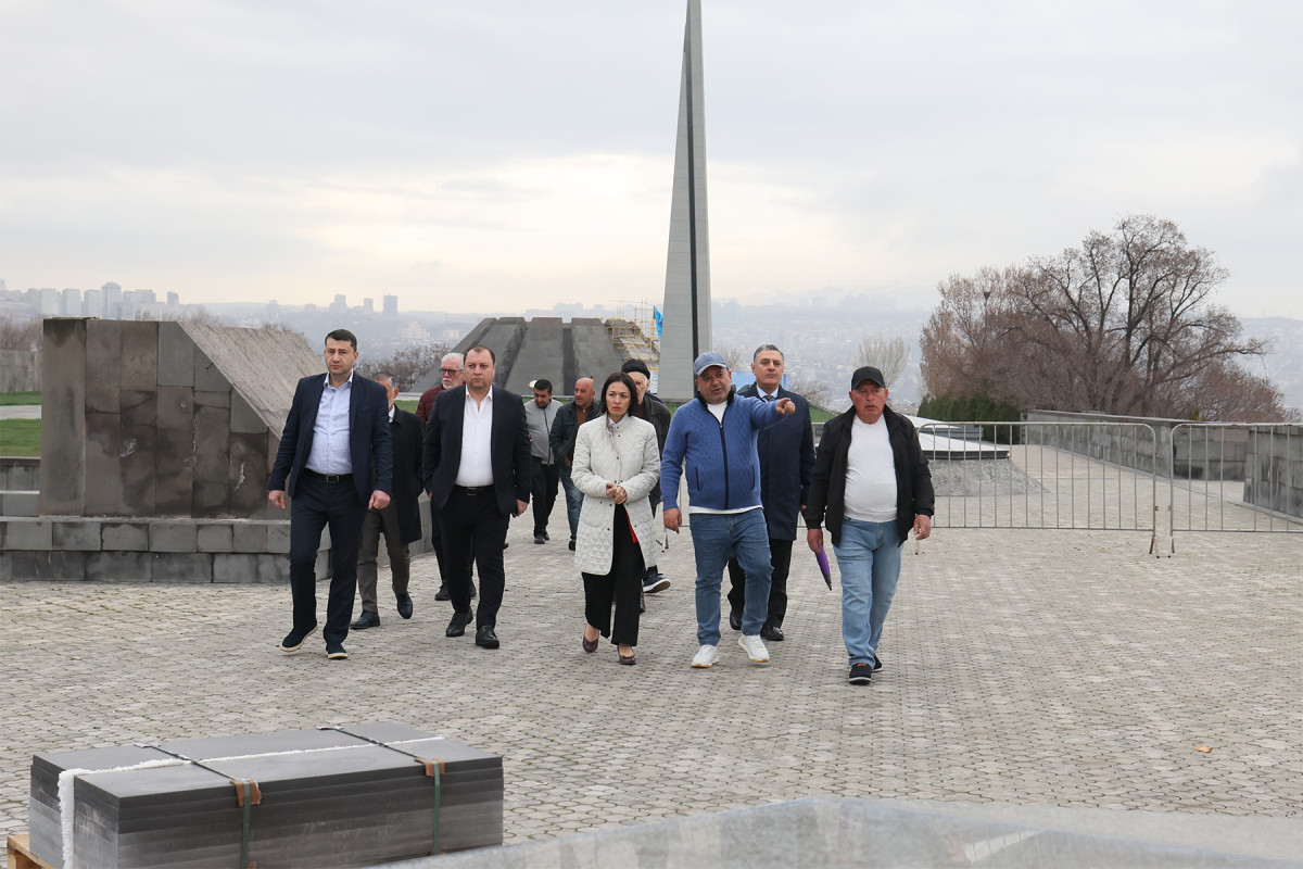 Ժաննա Անդրեասյանը հերթական այցն է կատարել Հայոց ցեղասպանության հուշահամալիր