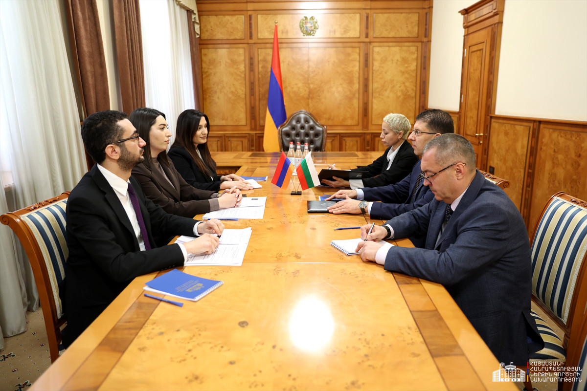 Մշակվում է արտակարգ իրավիճակների բնագավառում համագործակցության համաձայնագիր․ ՆԳ նախարարն ընդունել է Բուլղարիայի դեսպանին