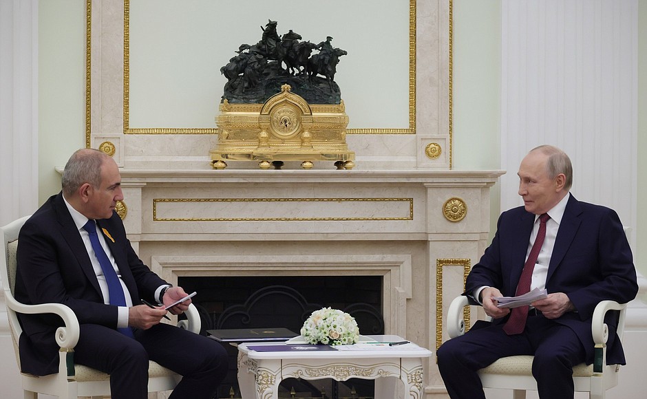 Pashinyan-Putin meeting held in Moscow