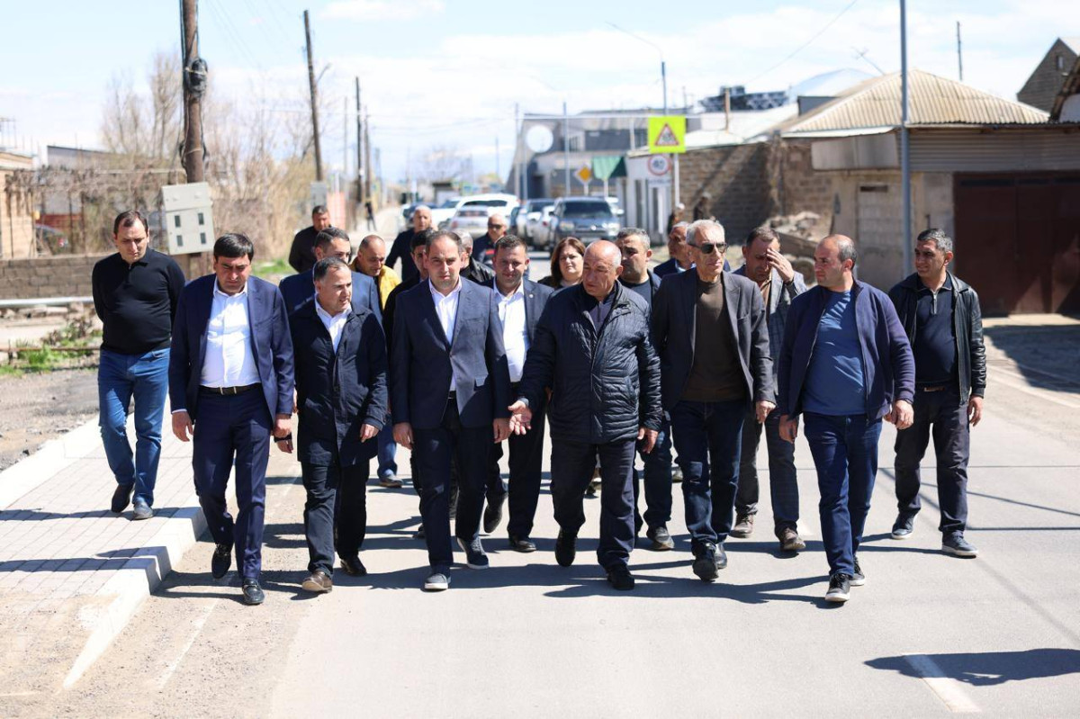 Դավիթ Խուդաթյանը ծանոթացել է Արմավիրի մարզում իրականացվող շինարարական ծրագրերի ընթացքին