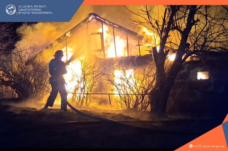 Քաջարանց գյուղում տնակ է այրվել