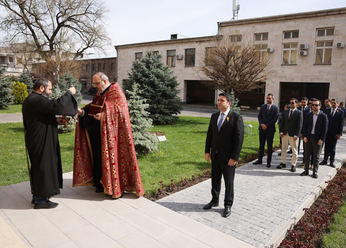 A memorial service dedicated to the memory of the deceased at Kozern cemetery and the victims of the October 27 crime is held in National Assembly Park