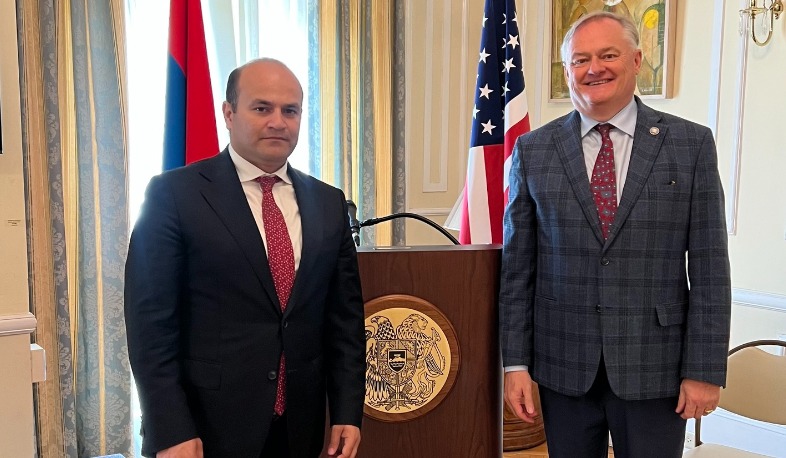 Քննարկվել են դեսպան Նարեկ Մկրտչյանի՝ Յուտա աշխատանքային այցի արդյունքներն ու ձեռք բերված պայմանավորվածությունները