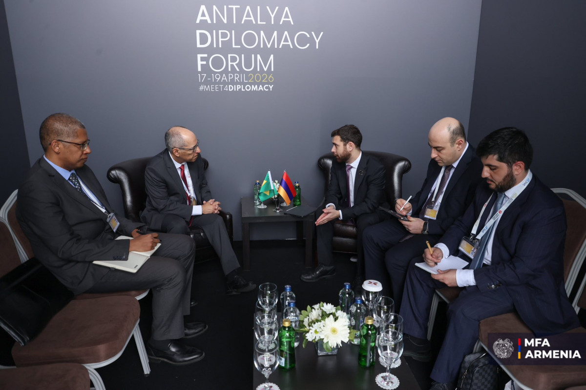 Vahan Kostanyan and Brazilian Foreign Minister exchange views on international and regional developments
