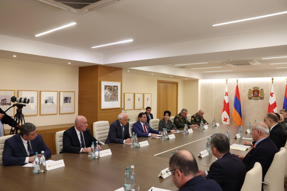 Private meeting between defense ministers of Armenia and Georgia took place, followed by expanded-format meeting with delegations