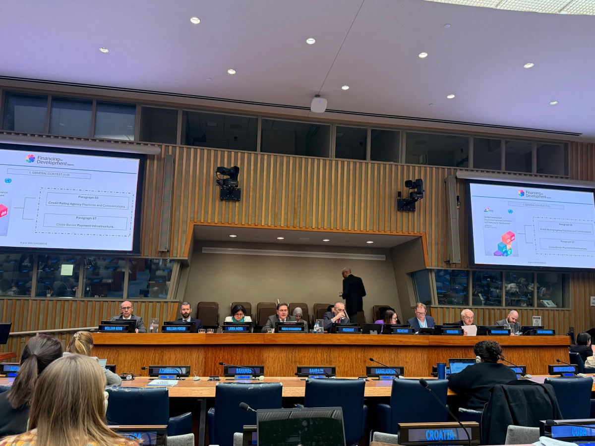 At New York forum, issues related to global financing framework, international trade, private sector, and role of financing discussed