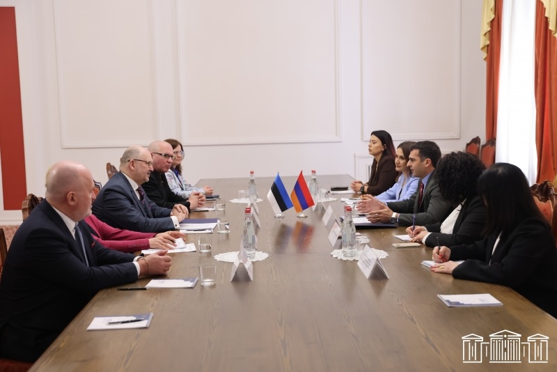 ԱԺ փոխնախագահն Էստոնիա-Հայաստան խորհրդարանական բարեկամական խմբի պատվիրակության հետ քննարկել է համագործակցությանն առնչվող հարցեր