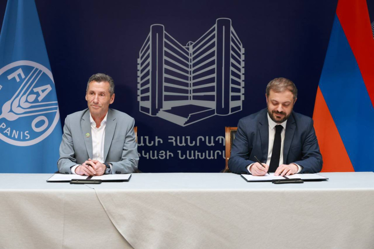 Ստորագրվել է Հայաստանի կառավարության և Պարենի կազմակերպության 2026–2030 թթ․ գործընկերության շրջանակը ներկայացնող փաստաթուղթ