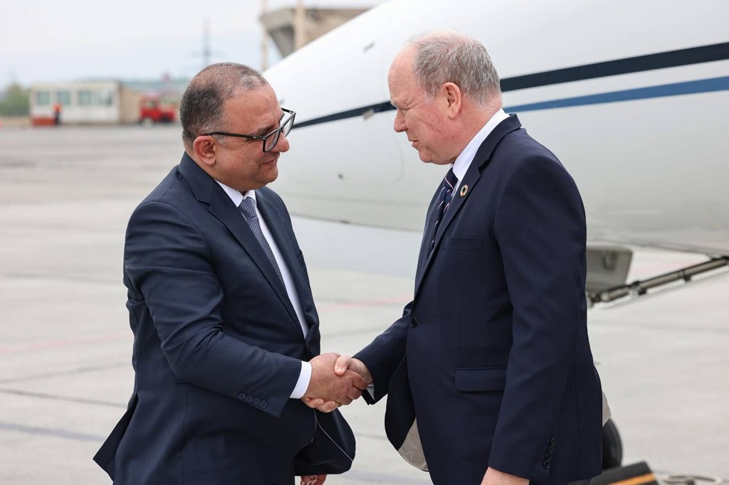 Sovereign Prince of Monaco arrived in Armenia