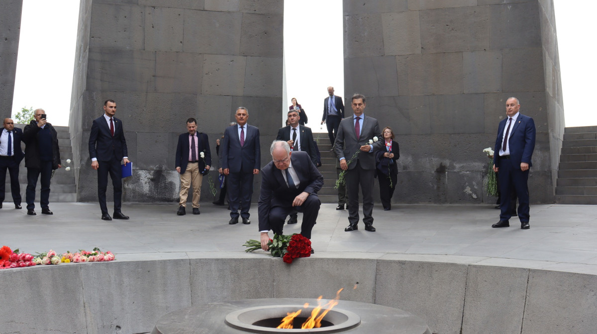 President of Greece Konstantinos Tasoulas visited Armenian Genocide Memorial Complex