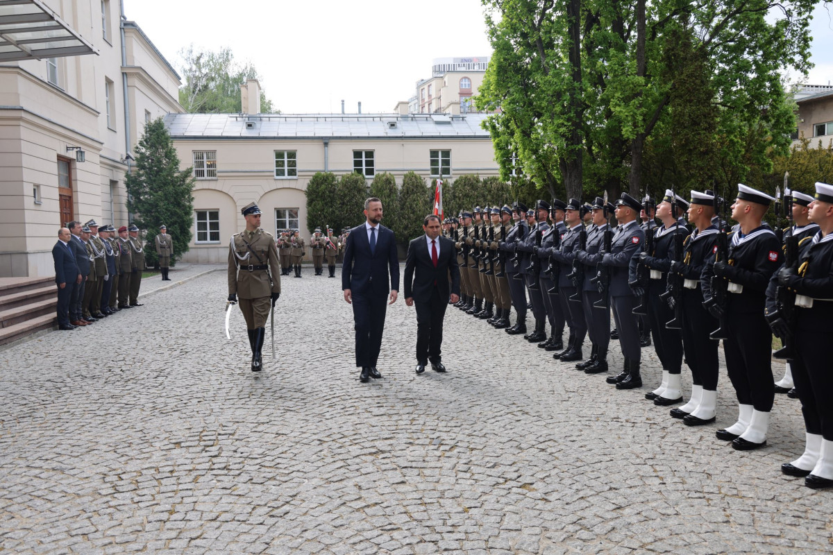 Formal reception ceremony held at Ministry of National Defence of Poland: Papikyan