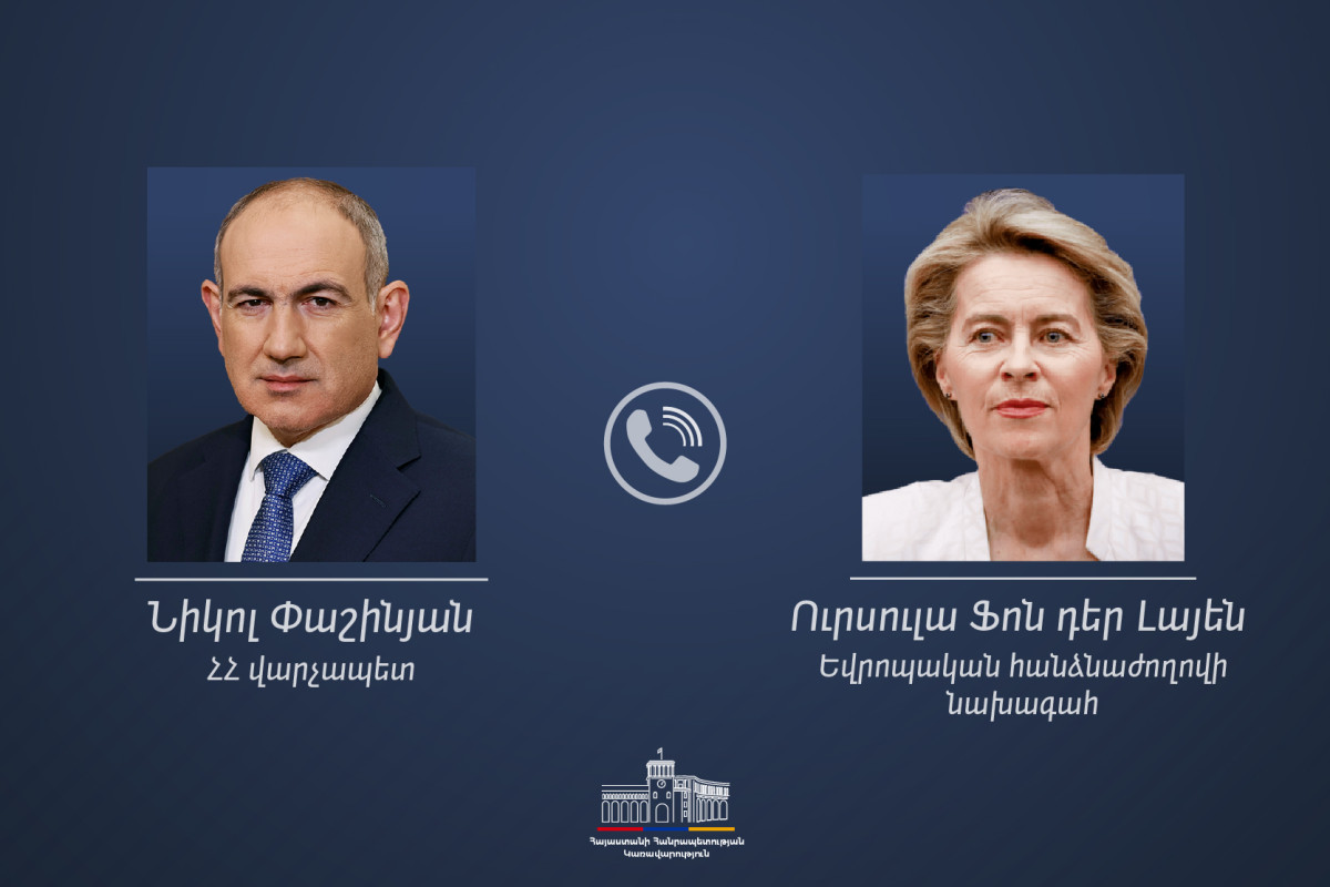 Nikol Paşinyan və Ursula fon der Leyen kənd təsərrüfatı və gülçülük üçün praktik dəstək proqramlarını müzakirə ediblər