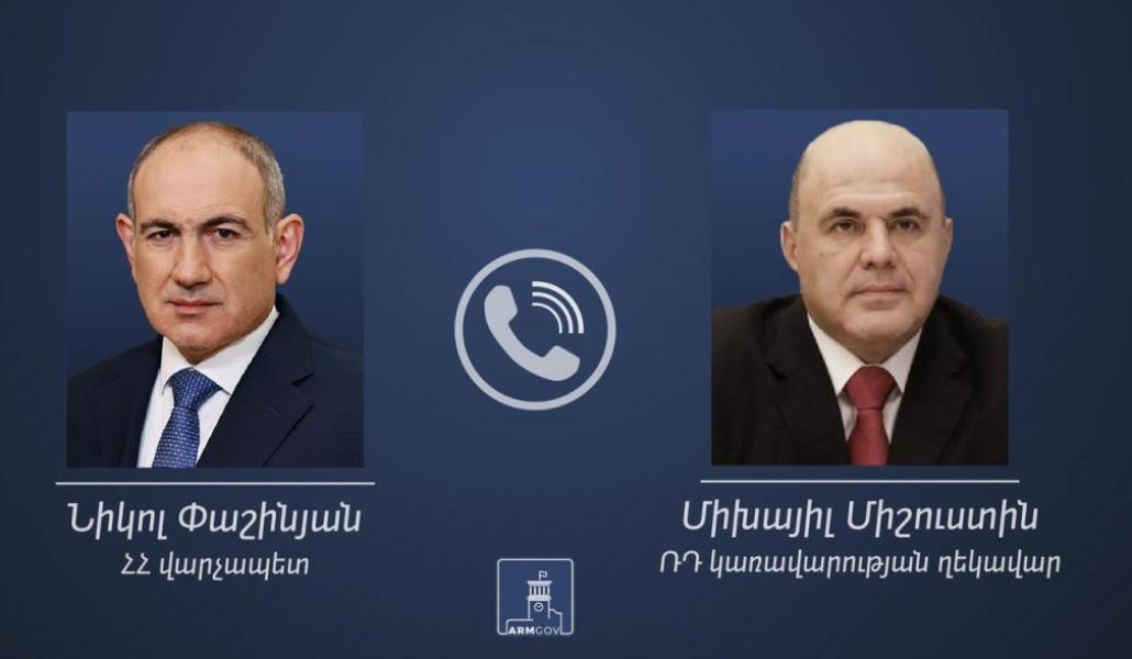 Nikol Pashinyan and Mikhail Mishustin had a telephone conversation