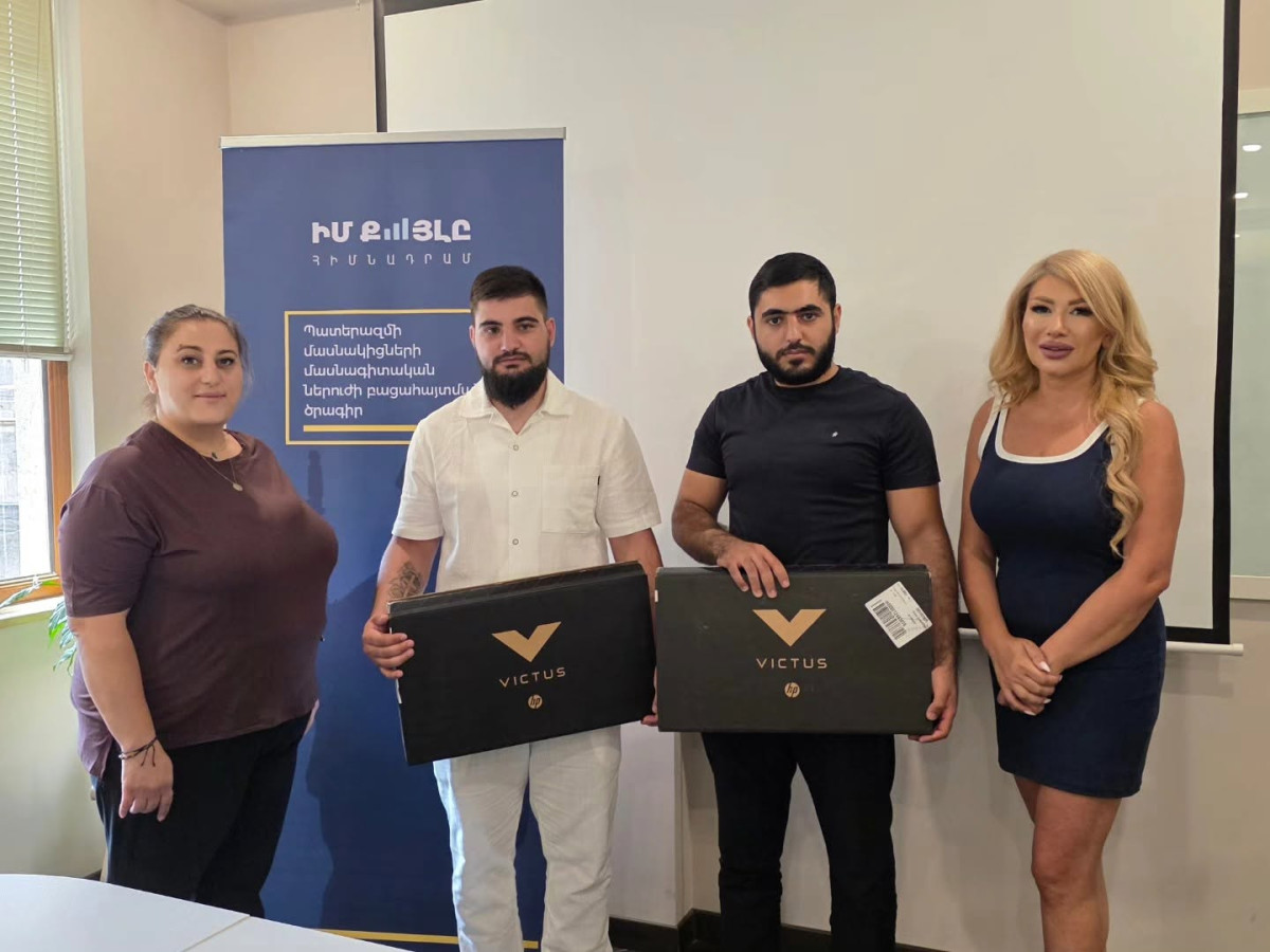 «Պատերազմի մասնակիցների մասնագիտական ներուժի բացահայտում» ծրագրի 2 շահառու ավարտել է 3D մոդելավորման դասընթացները, ձեռք բերել մասնագիտություն, ստացել գերհզոր համակարգիչներ
