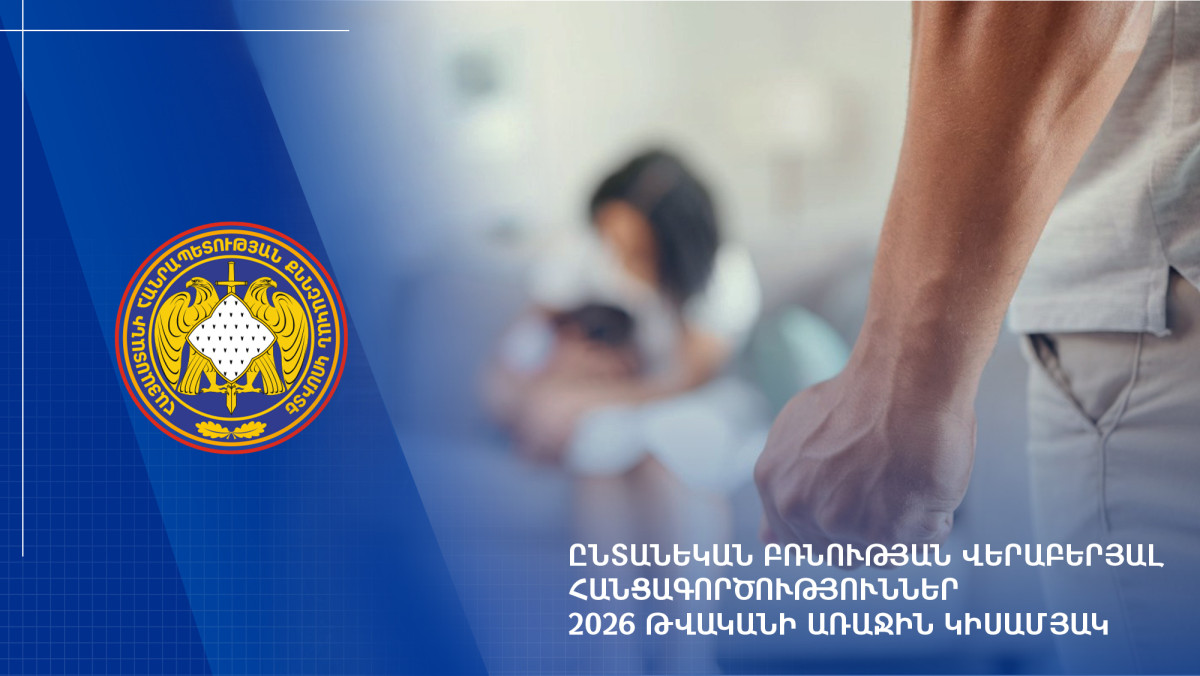 2026-ի առաջին կիսամյակում ընտանեկան բռնության 204 գործ է ուղարկվել դատարան. ՔԿ