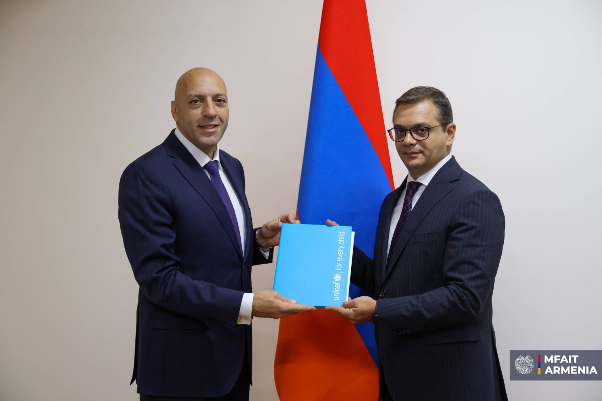 Հայաստանում ՄԱԿ Մանկական հիմնադրամի նորանշանակ ներկայացուցիչն իր հավատարմագրերն է հանձնել ՀՀ ԱԳՄԱ նախարարի տեղակալին
