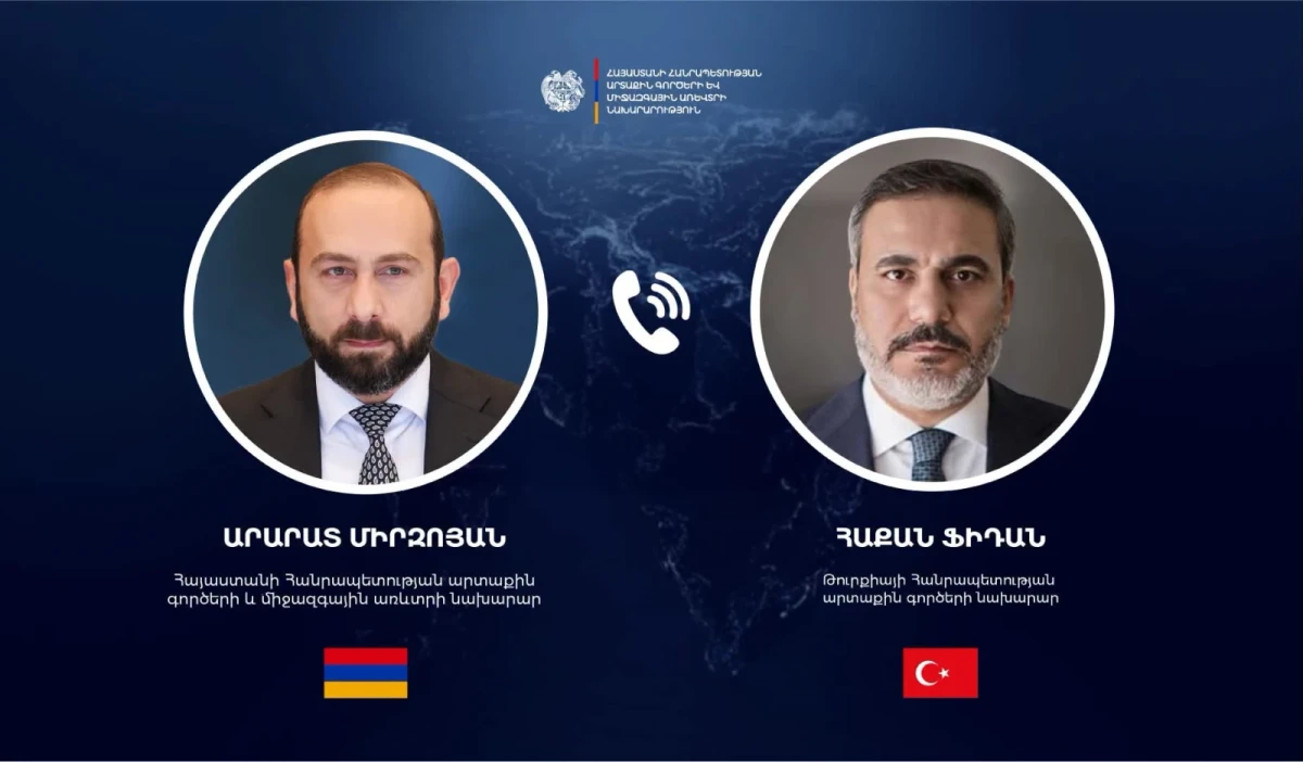Արարատ Միրզոյանը և Հաքան Ֆիդանը քննարկել են Հայաստան-Թուրքիա փոխգործակցության հարցեր