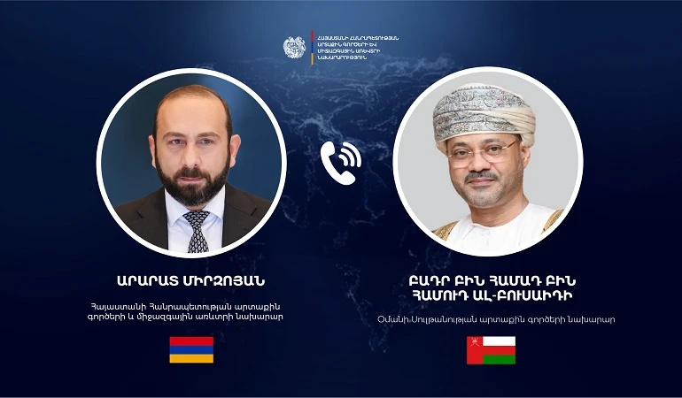 Ararat Mirzoyan və Oman XİN naziri regional inkişafları müzakirə ediblər