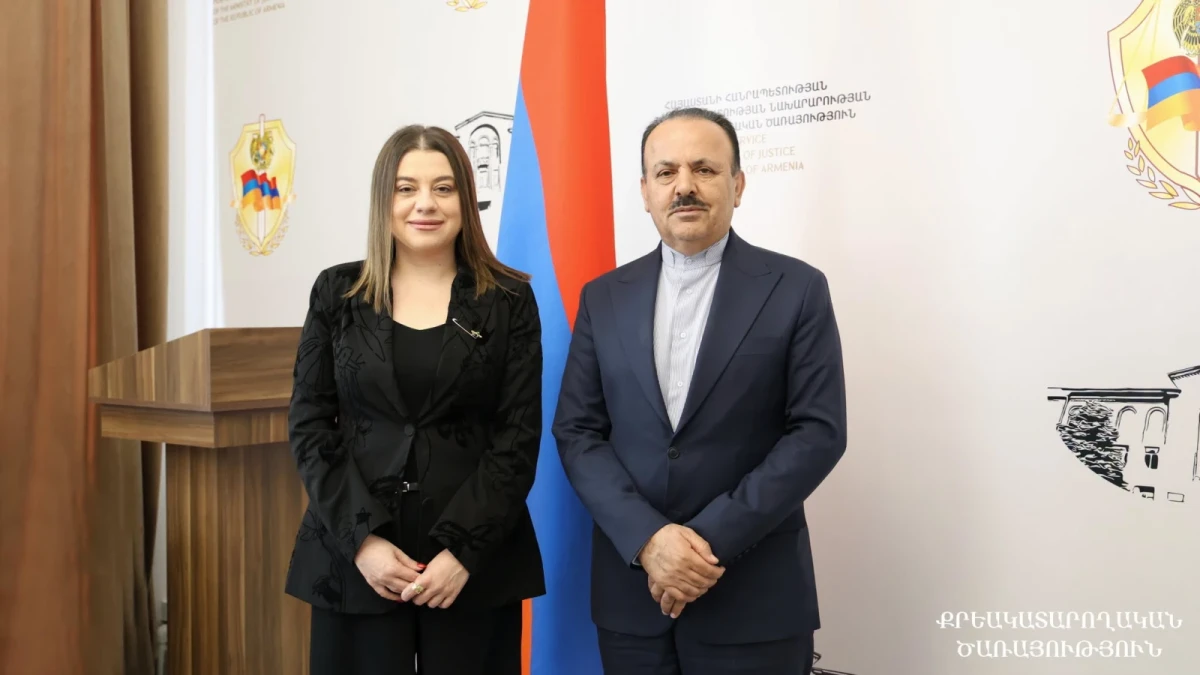 ՔԿԾ պետը և Իրանի փոխդեսպանը քննարկել են ՔԿՀ-ներում պահվող Իրանի քաղաքացիների իրավունքների իրացմանն առնչվող հարցեր