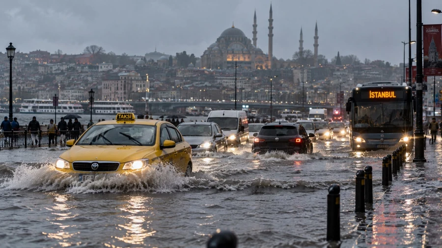 Heavy rainfall causes widespread flooding across Istanbul