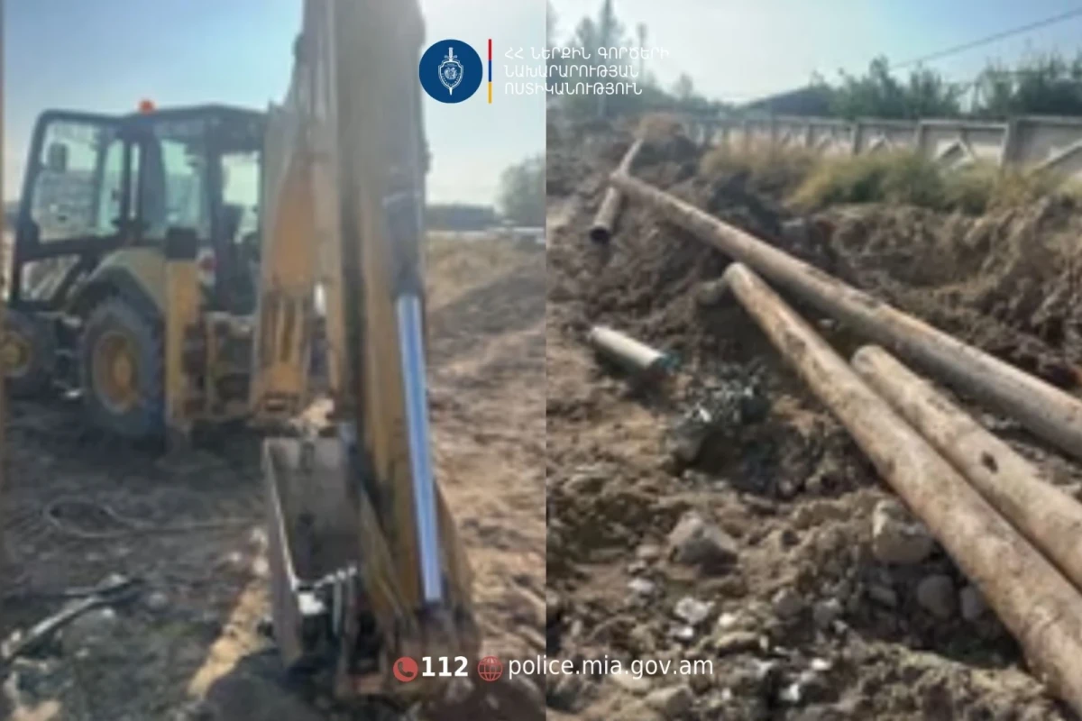 Խողովակները հողից հանելու և ապամոնտաժելու պահին Մխչյան գյուղի բնակիչը և ևս երկու անձ ձերբակալվել են