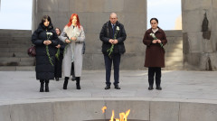 President of Georges Pompidou Center for Art and Culture in Paris visits Armenian Genocide Memorial Complex