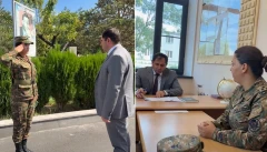 Սուրեն Պապիկյանն այցելել է կանանց գումարտակ, հետևել ծառայության կազմակերպմանը