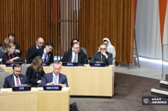 Դավիթ Կարապետյանը մասնակցել է «Երկու պետություն» սկզբունքի իրականացման գլոբալ դաշինքի բարձր մակարդակի նախարարական հանդիպմանը