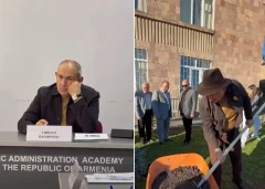 Կառավարման ակադեմիայում հերթական դասընթացին հաջորդեց ծառատունկ. Փաշինյան