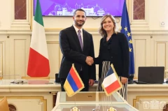 Ռուբեն Ռուբինյանը Հռոմում հանդիպել է Ֆրանսիայի ԱԺ նախագահ Յաել Բրաուն-Պիվեի հետ