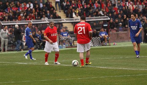 The football celebration on the 60th anniversary of Khoren Hovhannisyan